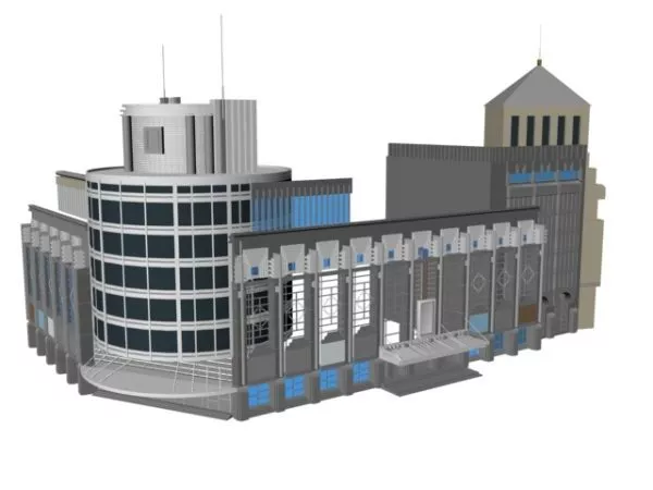 Business Office Building 3d model Business Office Building 3d model