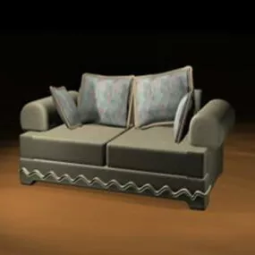 Fabric Loveseat 3d model
