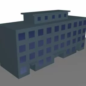 Apartment Block 3d model