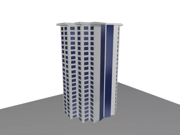 High-rise Residential Building 3d model High-rise Residential Building 3d model