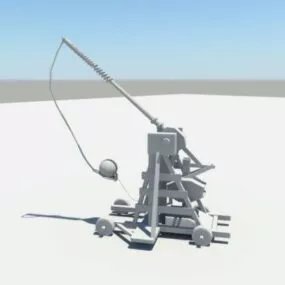 Medieval Catapult 3d model