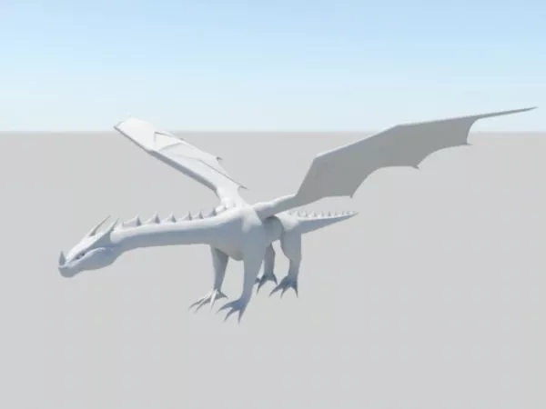 White Dragon 3d model White Dragon 3d model