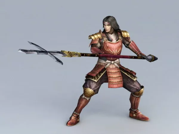 Japanese Samurai Warrior 3d model Japanese Samurai Warrior 3d model