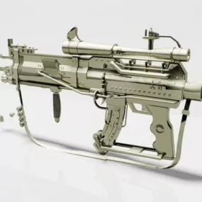 Steampunk Assault Rifle 3d model