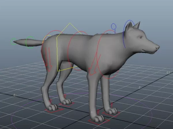 Wolf Rigged 3d model Wolf Rigged 3d model