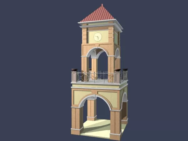 Gothic Tower 3d model