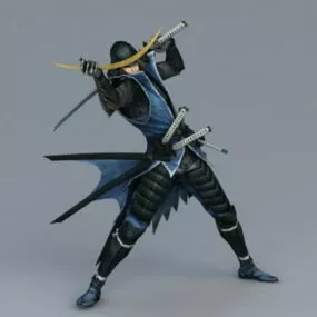 Japanese Samurai Warrior 3d model