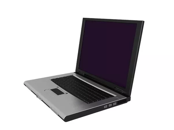Old Vintage Laptop 3d model