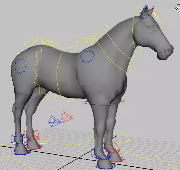 Animated Horse Walking With Rig 3d model