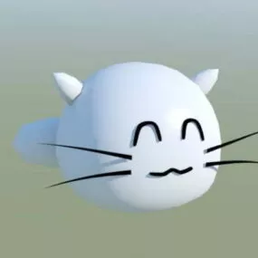 Cute Cartoon Cat 3d model