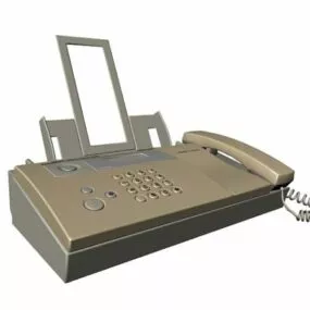 Sharp Fax Machine 3d model