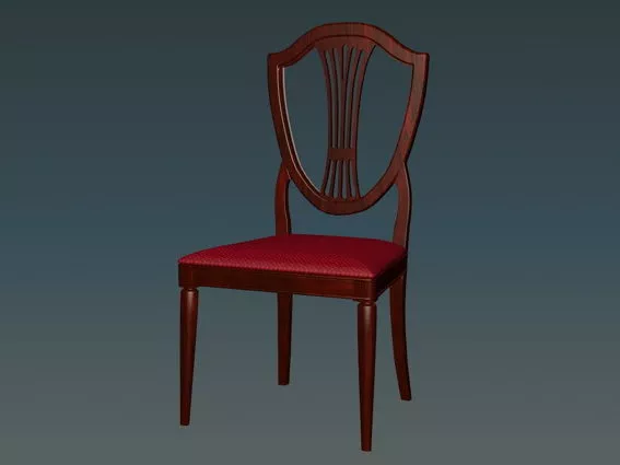 Antique Wooden Chair 3d model Antique Wooden Chair 3d model