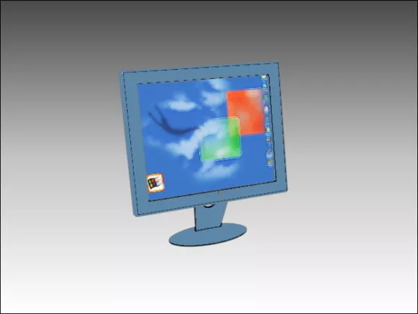 Lcd Monitor 3d model Lcd Monitor 3d model