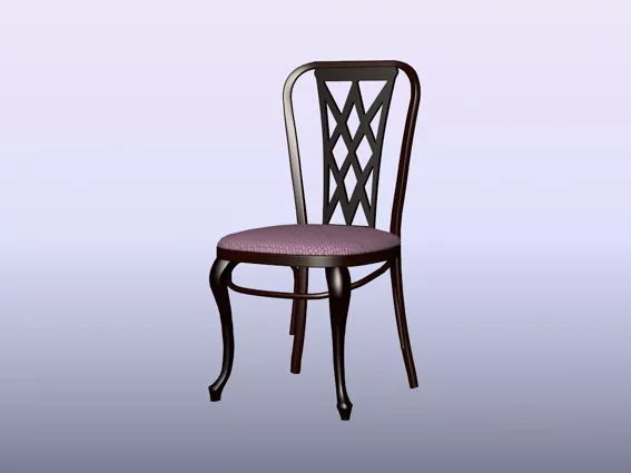 Antique Dining Chair 3d model Antique Dining Chair 3d model