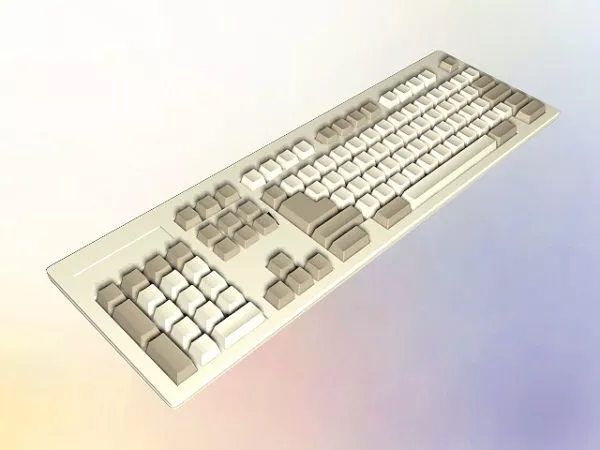 Ibm Pc Keyboard 3d model Ibm Pc Keyboard 3d model