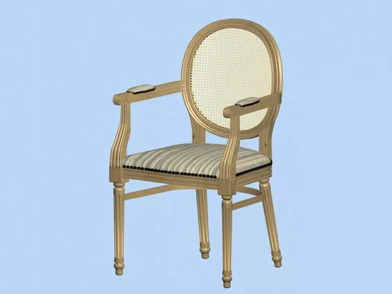 Victorian Accent Chair 3d model Victorian Accent Chair 3d model