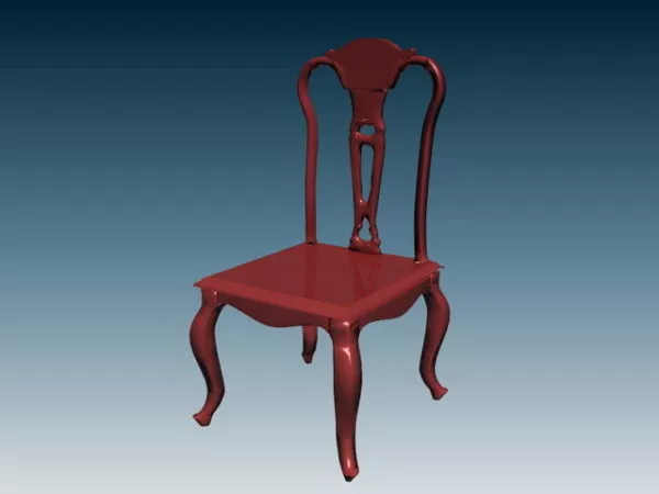 Antique Dining Chair 3d model Antique Dining Chair 3d model