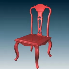 Antique Dining Chair 3d model
