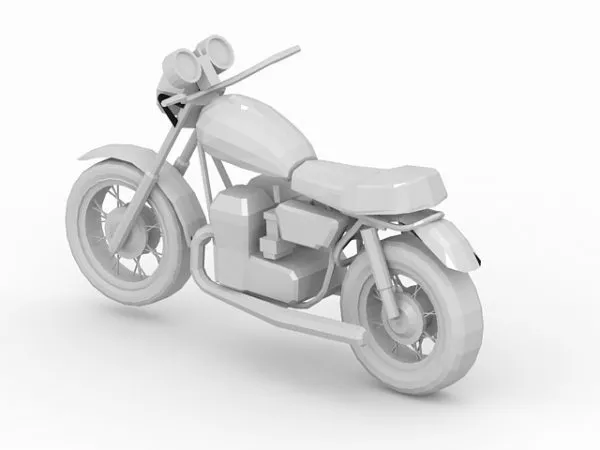 Purple Super Motorcycle 3d model