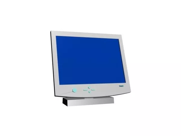 Lcd Flat Screen 3d model