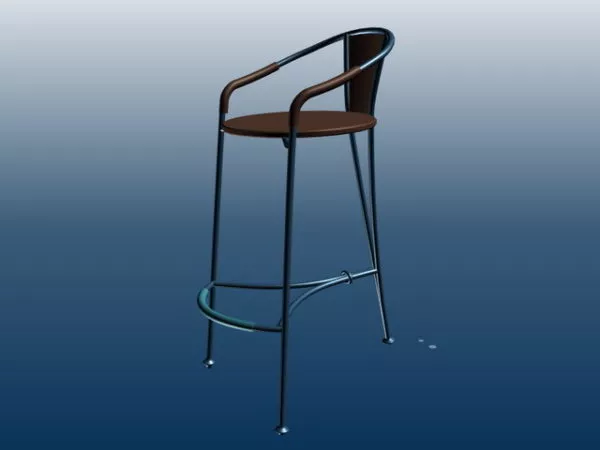 Metal Bar Chair 3d model Metal Bar Chair 3d model