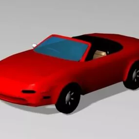 Red Roadster 3d model