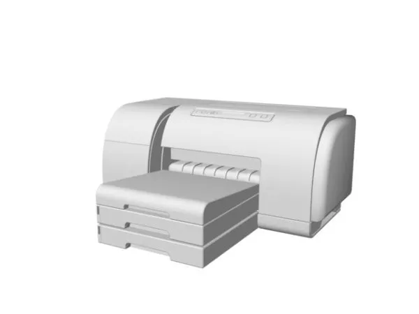 Large Plotter Printer 3d model