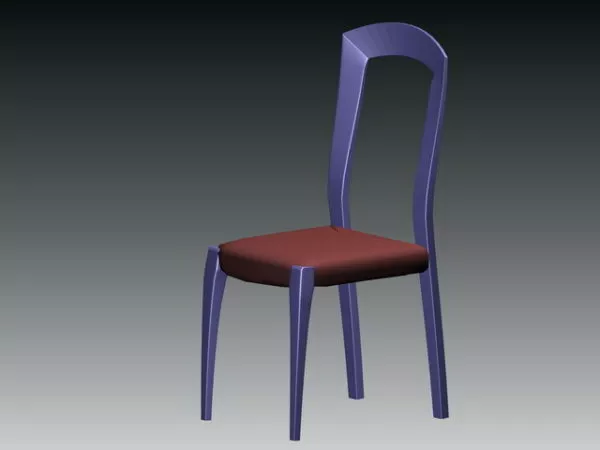 Upholstered Side Chair 3d model Upholstered Side Chair 3d model