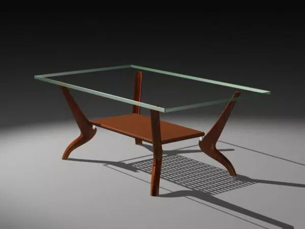 Modern Glass Coffee Table 3d model Modern Glass Coffee Table 3d model