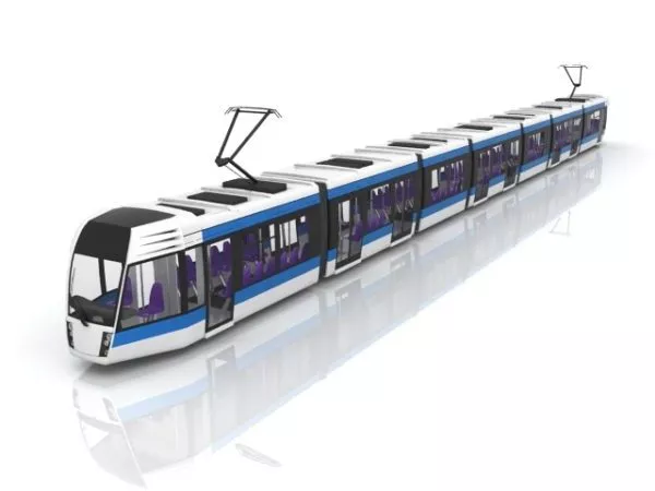 Passenger Subway Train 3d model