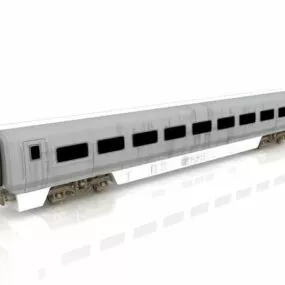 Passenger Train Car 3d model