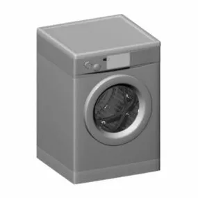 Front Loading Washing Machine 3d model