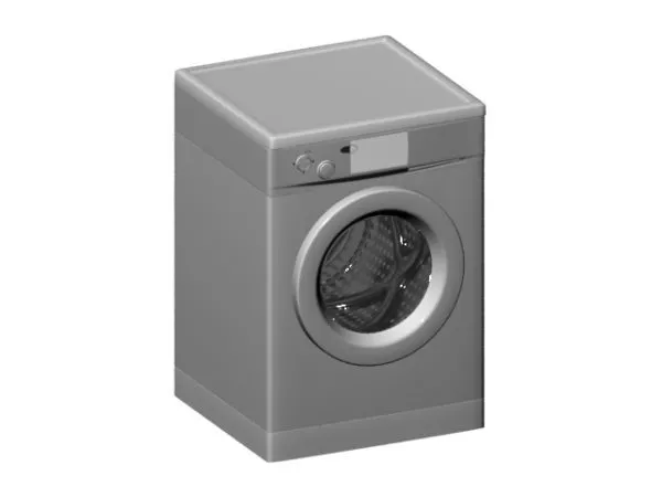 Siemens Washing Machine White Color 3d model