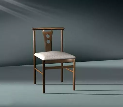 Upholstered Dining Chair 3d model Upholstered Dining Chair 3d model