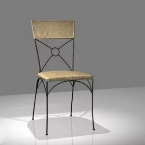 Wrought Iron Dining Chair 3d model