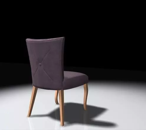 Upholstered Dining Chair 3d model Upholstered Dining Chair 3d model