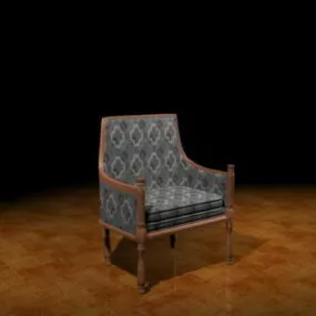 Vintage Accent Chair 3d model