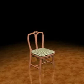 Wood Dining Chair 3d model