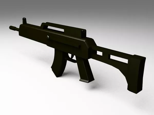 Military Assault Rifle 3d model Military Assault Rifle 3d model