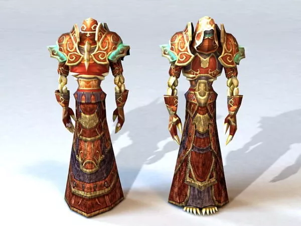 Wow Undead Mage 3d model Wow Undead Mage 3d model