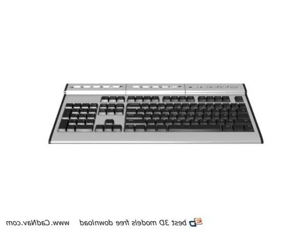 Multimedia Keyboard 3d model Multimedia Keyboard 3d model