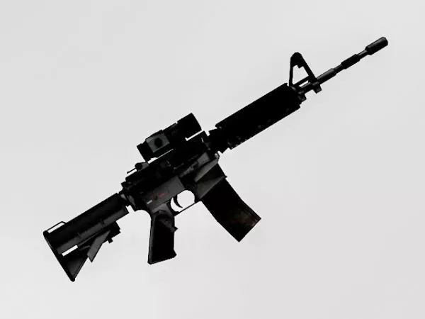 M4a1 Carbine Assault Rifle 3d model M4a1 Carbine Assault Rifle 3d model
