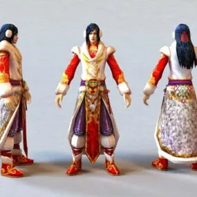 Ancient Chinese Prince Character 3d model