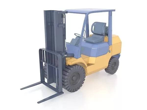 Low Poly Forklift 3d model