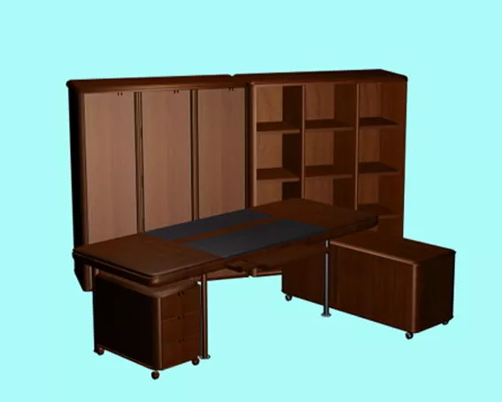 Executive Office Furniture Sets 3d model Executive Office Furniture Sets 3d model