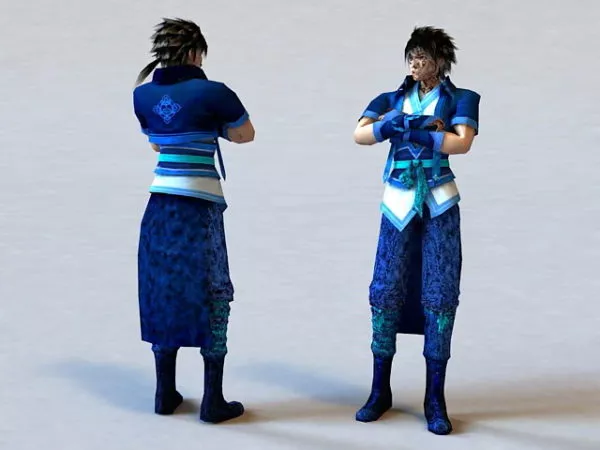 Chinese Anime Boy 3d model