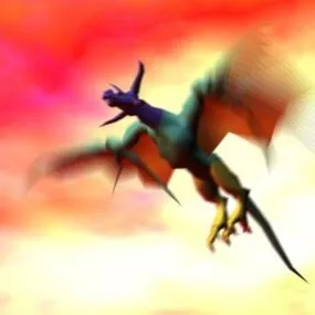 Flying Dragon Rig 3d model