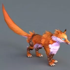 Animated Red Fox 3d model