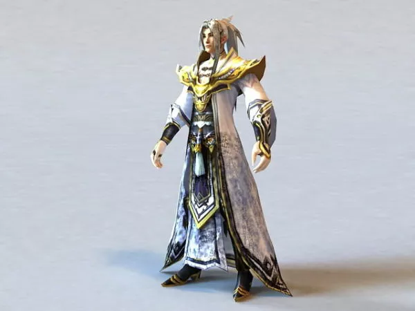 Ancient Chinese Handsome Man 3d model Ancient Chinese Handsome Man 3d model