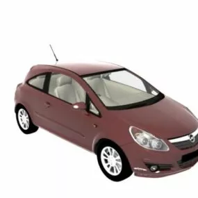 Opel Corsa Supermini Car 3d model